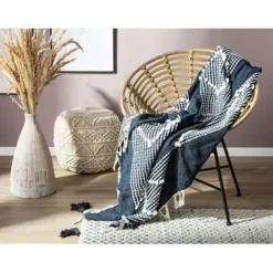 NEMLI - Plaid - Blauw - 130 x 150 cm - Acryl