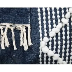 NEMLI - Plaid - Blauw - 130 x 150 cm - Acryl