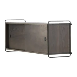 Nest living Marcus Hangende Houten Wandkast Walnoot - 122 x 35 cm