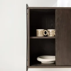 Nest living Marcus Hangende Houten Wandkast Walnoot - 60 x 35 cm