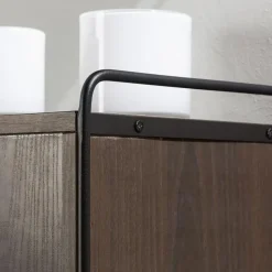 Nest living Marcus Hangende Houten Wandkast Walnoot - 60 x 35 cm