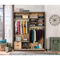 New York schuifdeur kledingkast tienerkamer