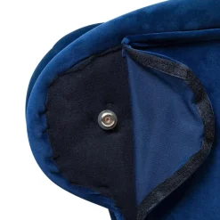 NIMES - Chaise longue - Blauw - Rechterzijde - Fluweel