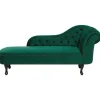 NIMES - Chaise longue - Groen - Rechterzijde - Fluweel