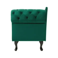 NIMES - Chaise longue - Groen - Rechterzijde - Fluweel