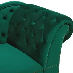NIMES - Chaise longue - Groen - Rechterzijde - Fluweel