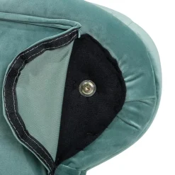 NIMES - Chaise longue - Mintgroen - Linkerzijde - Fluweel