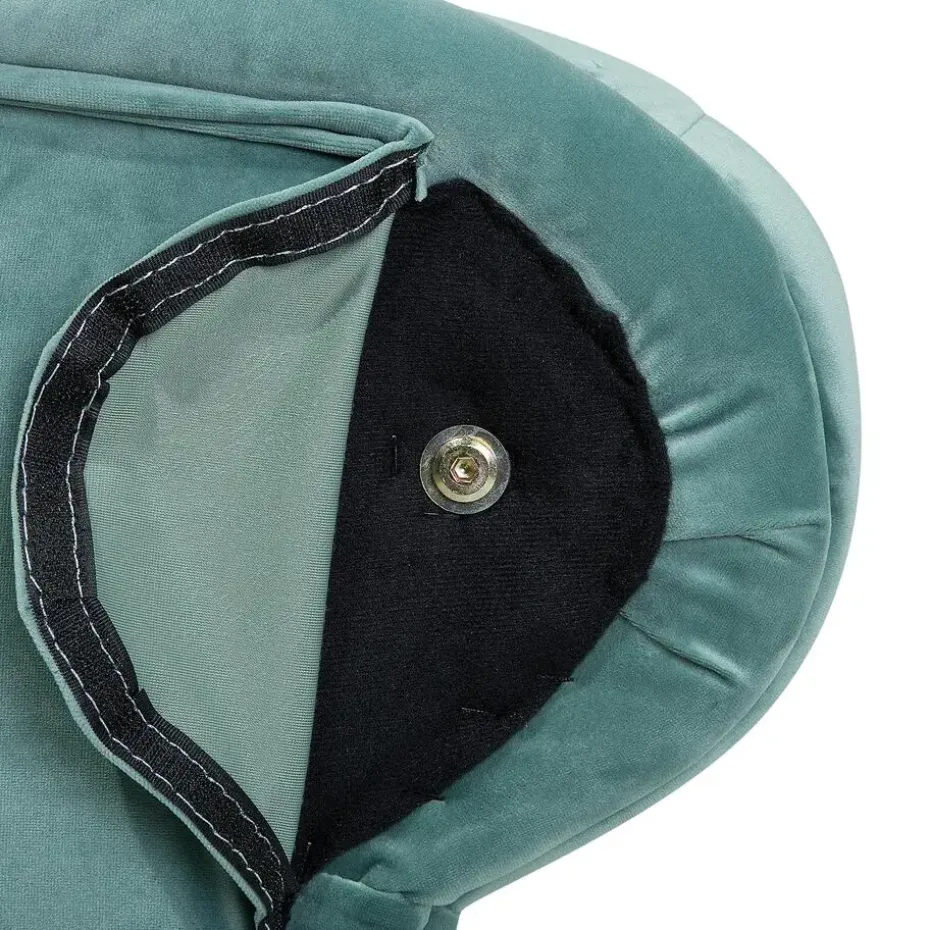 NIMES - Chaise longue - Mintgroen - Linkerzijde - Fluweel