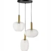 NJORO - Hanglamp met 3 lichten - Transparant - Glas