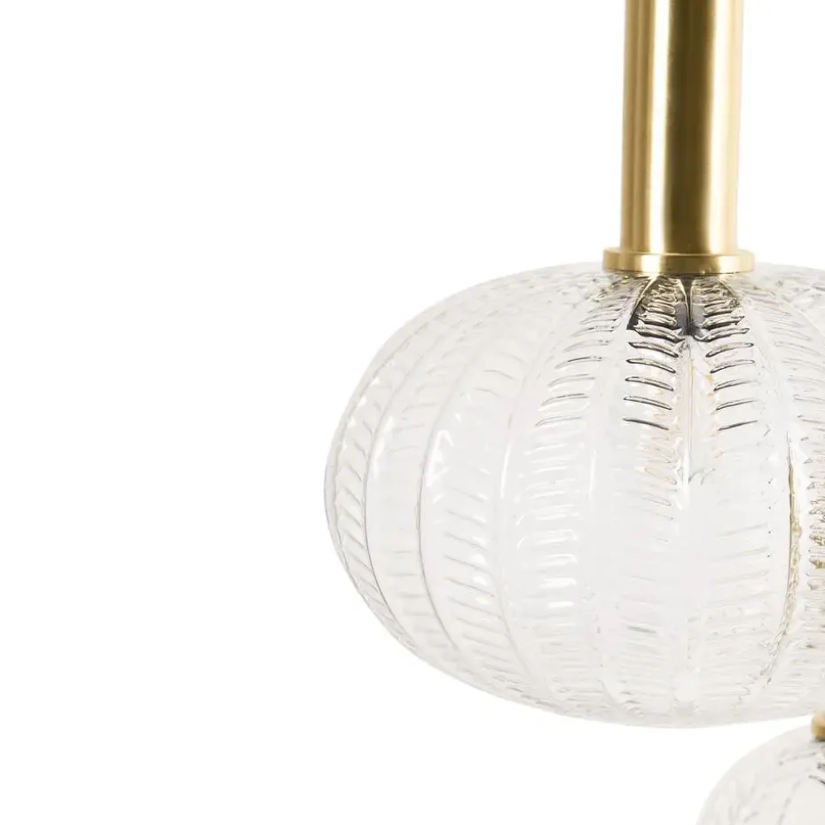 NJORO - Hanglamp met 3 lichten - Transparant - Glas