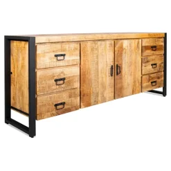 Nobe interiors Britt dressoir industrieel 200x45x80cm