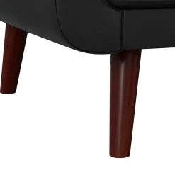 Nola - Slaapbank 3 zits in kunstleer Zwart