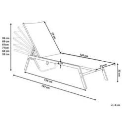 NOLI - Strandstoel - Zwart - Staal