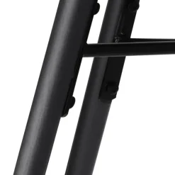 Nolon Nena-Puk Eetkamerstoel Zwart - Armleuning - Zwarte Houten Poten