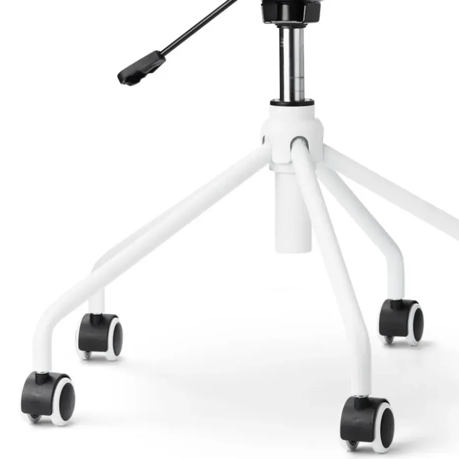 Nolon Nout-Mare Bureaustoel Bouclé Beige - Armleuning - Wit