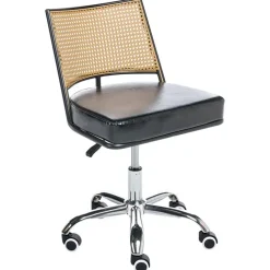 NOME - Bureaustoel - Zwart - Kunstleer