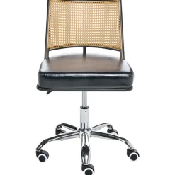 NOME - Bureaustoel - Zwart - Kunstleer