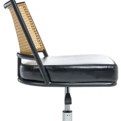 NOME - Bureaustoel - Zwart - Kunstleer