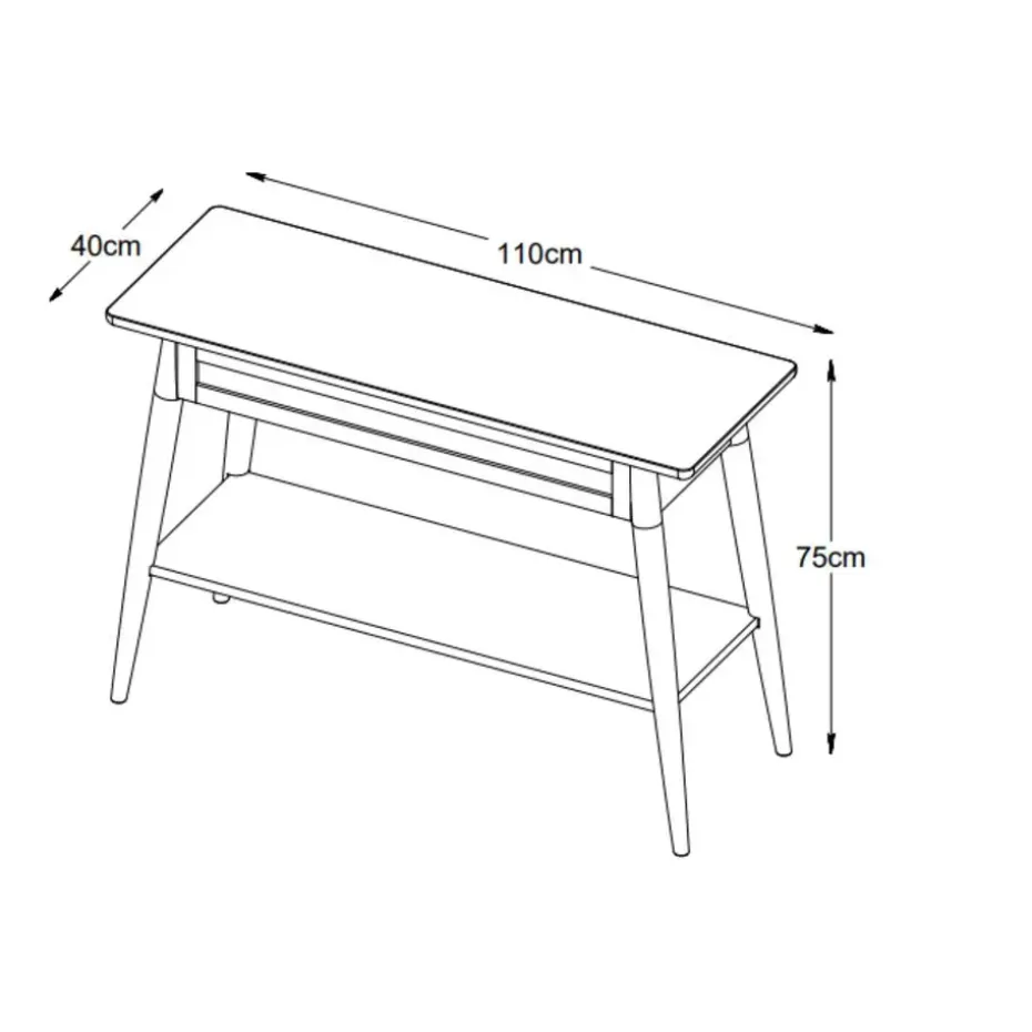 Nordic Home - Ivar eiken sidetable - 110 cm - naturel
