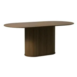 Nordic Home - Kelly ovale eettafel 95x180 cm - donkerbruin