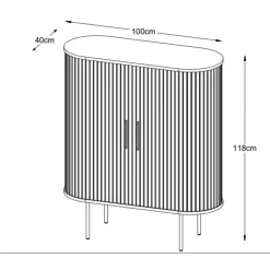 Nordic Home - Kelly wandkast - zwart