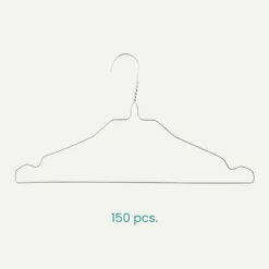 Nordix Kledinghangers set 150 stuks Metaal Draadhanger Kleerhangers