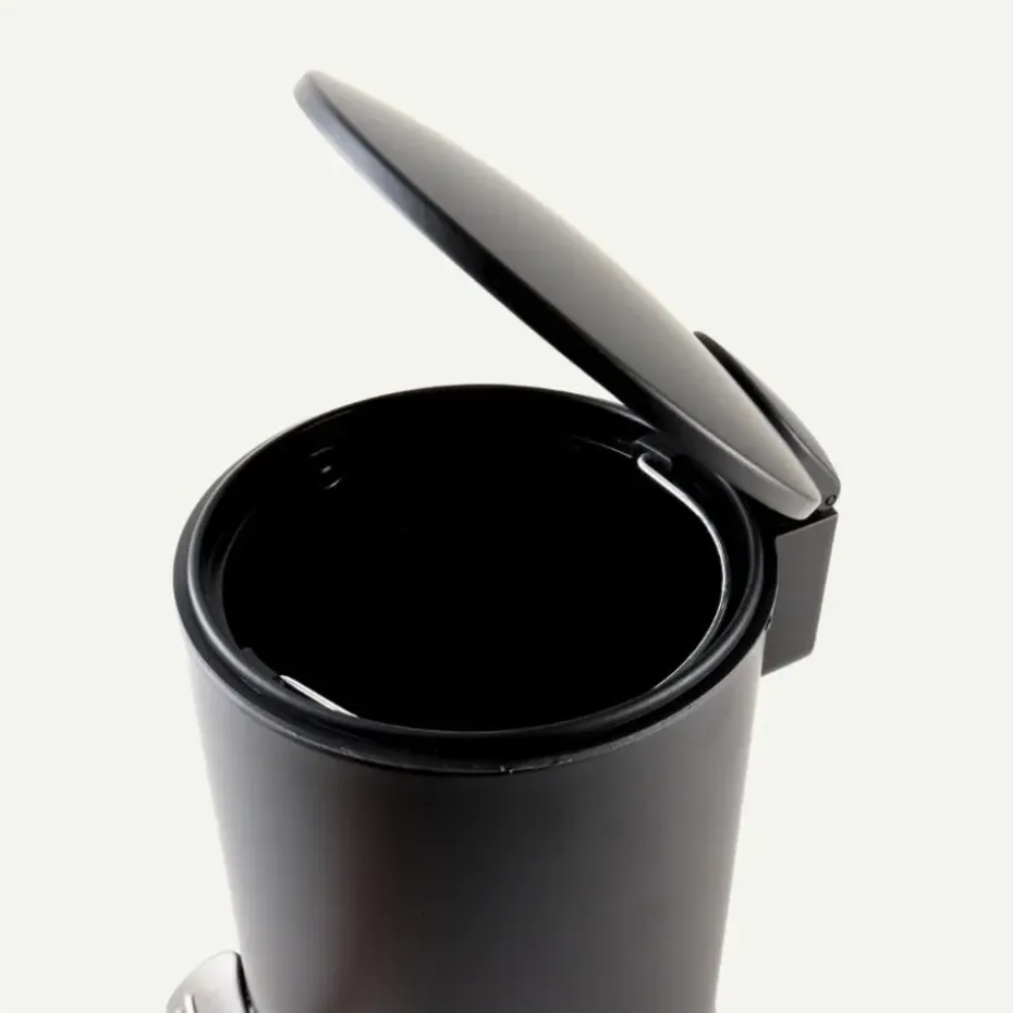 Nordix Pedaalemmer 3 Liter 2 Stuks Badkamer Toilet Zwart Metaal