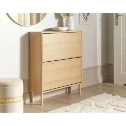 NORRIS - Schoenenkast - Lichthout - Spaanplaat