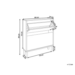 NORRIS - Schoenenkast - Lichthout - Spaanplaat