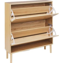 NORRIS - Schoenenkast - Lichthout - Spaanplaat