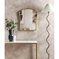 NOTH - Wandspiegel - Goud - 45 x 52 cm - Metaal