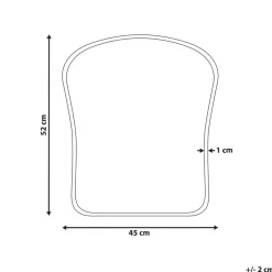 NOTH - Wandspiegel - Goud - 45 x 52 cm - Metaal