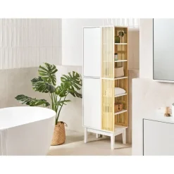 NUBES - Badkamerkast - Lichthout/Wit - MDF