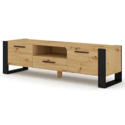 NUKA TV meubel ladekast 160 cm eiken artisan