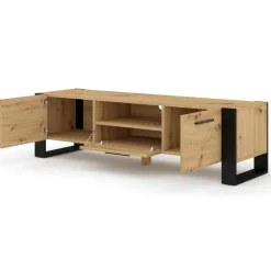 NUKA TV meubel ladekast 160 cm eiken artisan