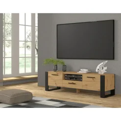 NUKA TV meubel ladekast 160 cm eiken artisan