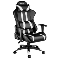 Ocazi Chicago Gaming stoel - Bureaustoel - Zwart/Wit