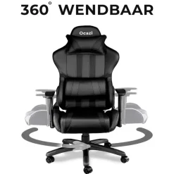 Ocazi Chicago Gamingstoel - Bureaustoel - Zwart