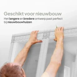 O'DADDY Deurgordijn Deluxe FIBER 92x230 - Magnetisch Vliegengordijn Wit