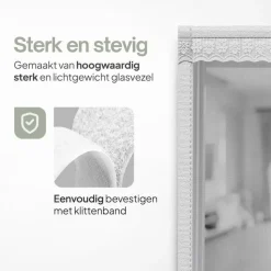 O'DADDY Deurgordijn Deluxe FIBER 100x260 - Magnetisch Vliegengordijn Wit