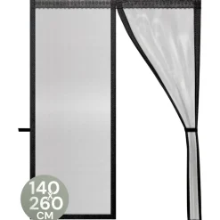 O'DADDY Deurgordijn Deluxe FIBER - Magnetisch Vliegengordijn 140x260 Zwart