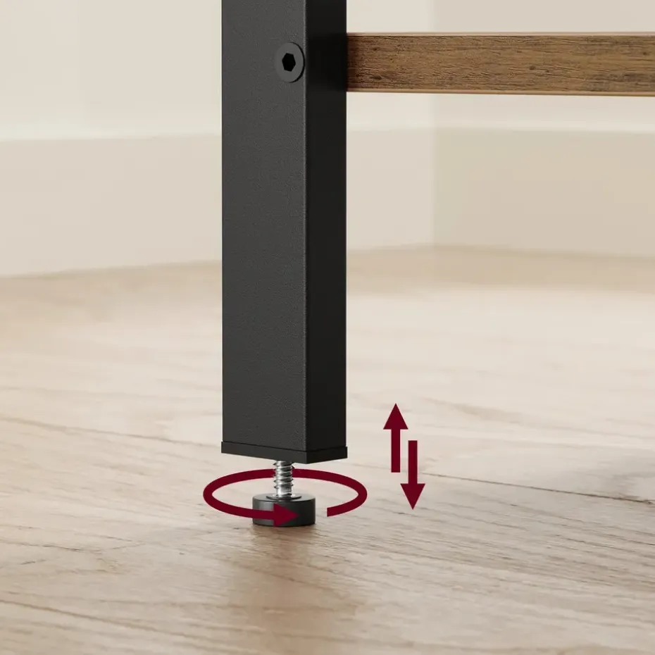 O'DADDY Industrieel Nachtkastje met Lade - 40x40x55 cm - Modern Bruin