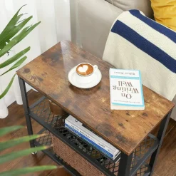 O'DADDY Industriële Wandtafel - Rustiek Bruin - 60x30x60 cm