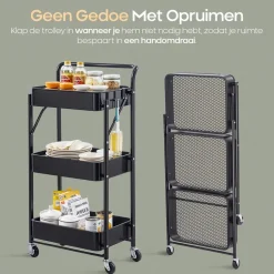 O'DADDY Keukentrolley inklapbaar