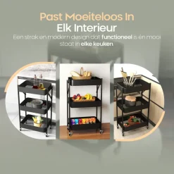 O'DADDY Keukentrolley inklapbaar