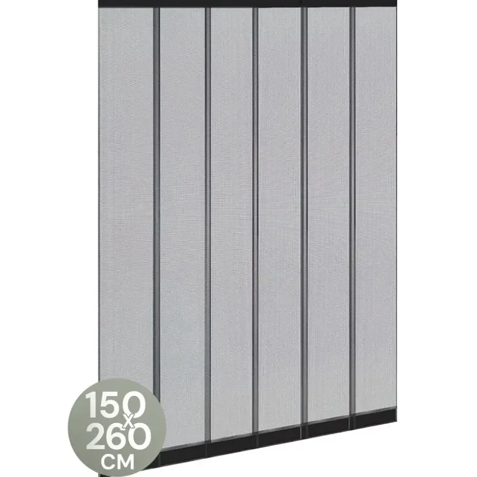 O'DADDY Lamellenhor 150x260 - Deurgordijn - zwart