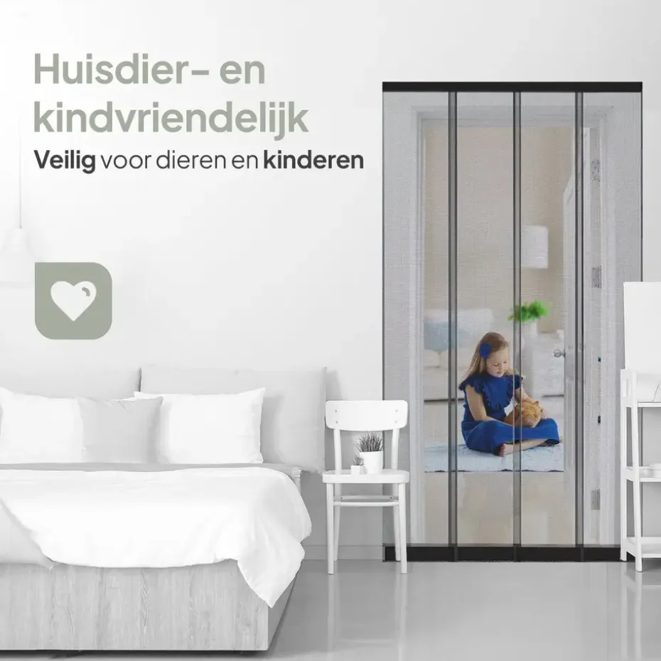 O'DADDY Lamellenhor 150x260 - Deurgordijn - zwart