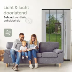 O'DADDY Lamellenhor 150x260 - Deurgordijn - zwart