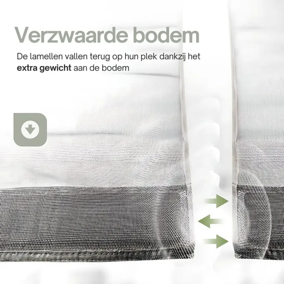 O'DADDY Lamellenhor 150x260 - Deurgordijn - zwart