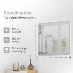 O'DADDY Magnetische raamhor - 130x150 cm